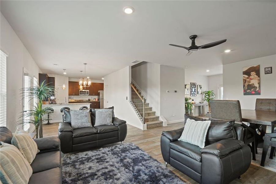 Furnished interior view inside a new home in The Enclave at Dial Farm Phase III, Walnut Grove (Image 38).