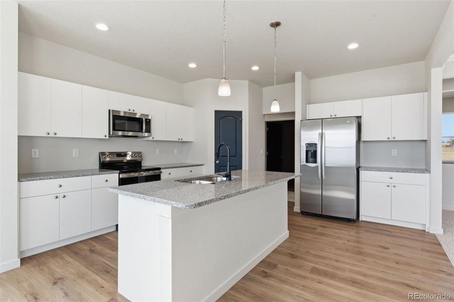 Furnished interior view inside a new home in , Pueblo West (Image 6). Furnished interior view inside a new home in , Pueblo West (Image 6).