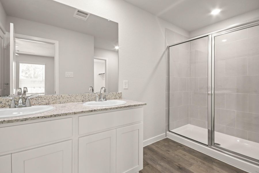 Furnished interior view inside a new home in Crockett Meadows, Conroe (Image 10).