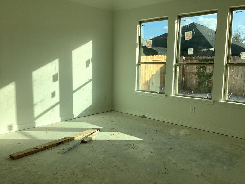 Construction progress - primary bedroom Construction progress - primary bedroom