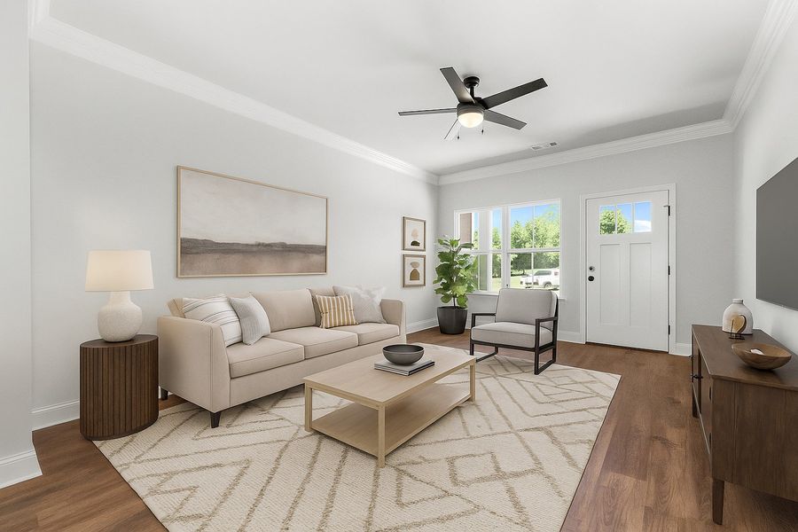 Furnished interior view inside a new home in Saddlebrook, Murfreesboro (Image 5).