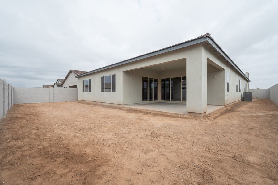 Exterior details and patio area of a home in Soleo, San Tan Valley (Image 3).