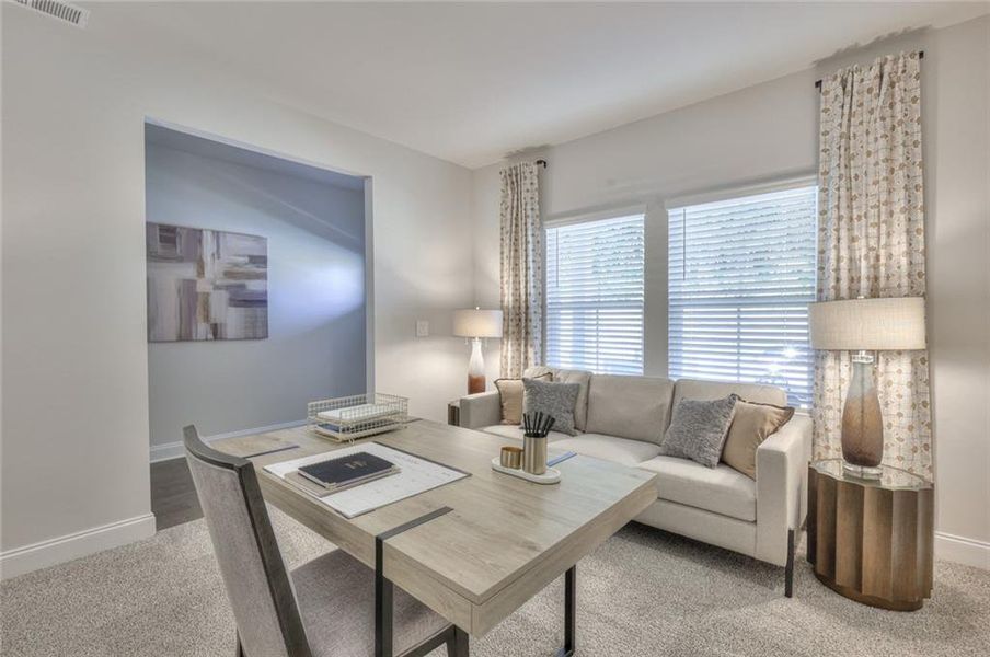 Furnished interior view inside a new home in Martin Springs - Estate Series, Lawrenceville (Image 3).