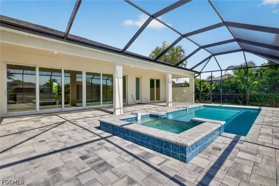 Exterior details and patio area of a home in Cape Coral, Cape Coral (Image 3).