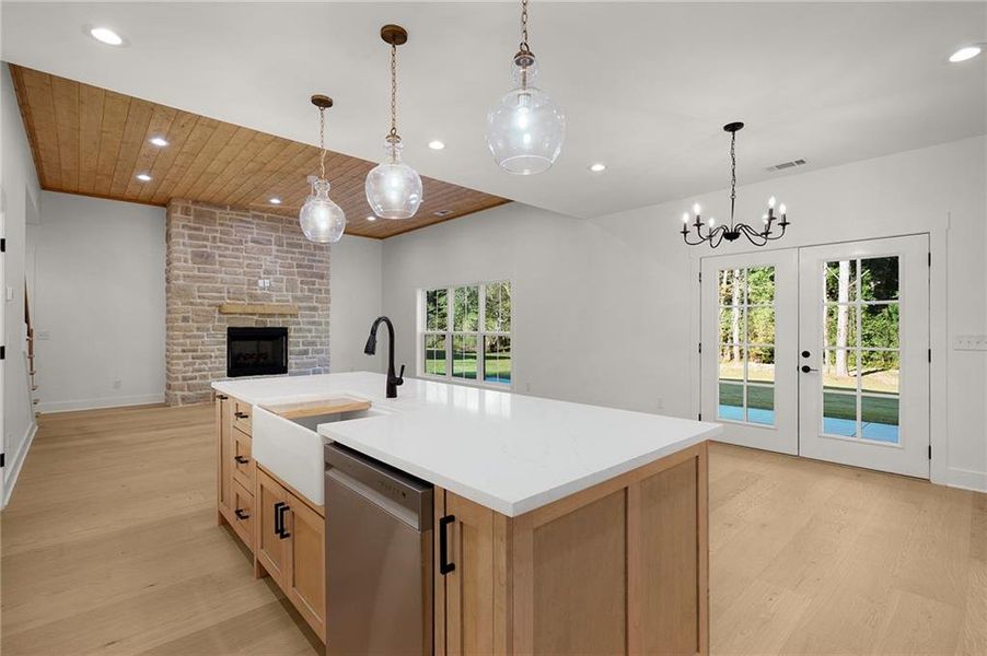 Furnished interior view inside a new home in , Calhoun (Image 9).