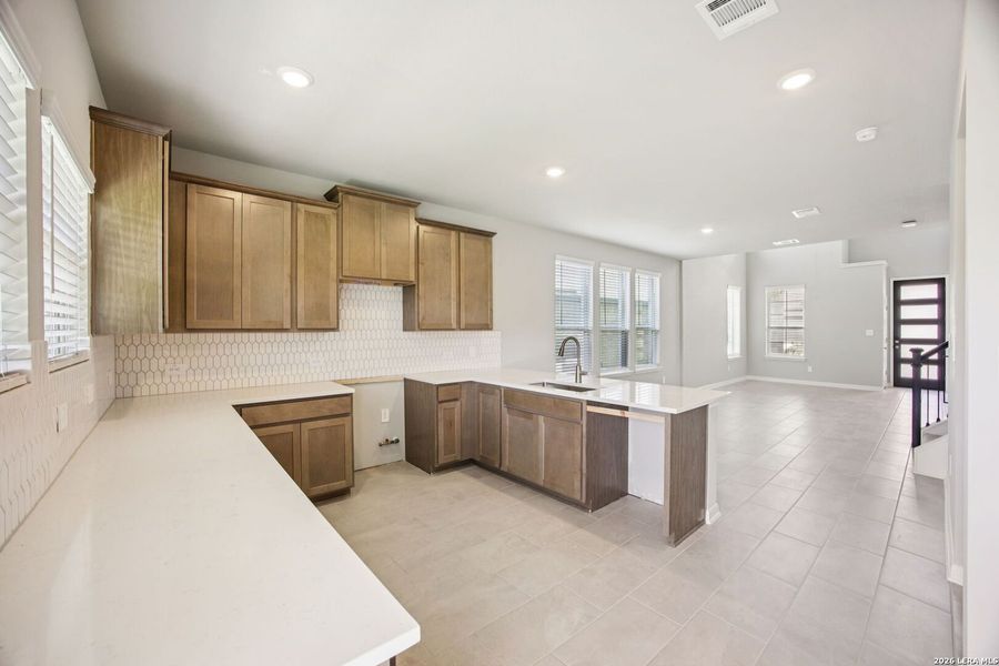 Furnished interior view inside a new home in Kallison Ranch, San Antonio (Image 9). Furnished interior view inside a new home in Kallison Ranch, San Antonio (Image 9).