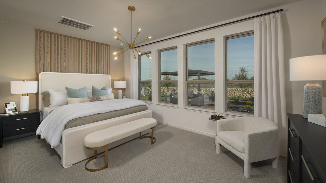 Furnished interior view inside a new home in The Woodlands Hills, Willis (Image 8).