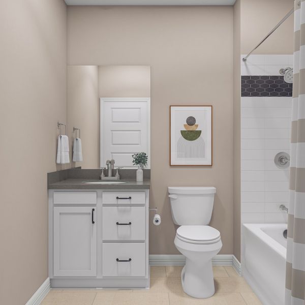 Representative furnished interior of a home built from the Martin by Tri Pointe Homes in Oakhill Reserve, Tomball (Image 27).