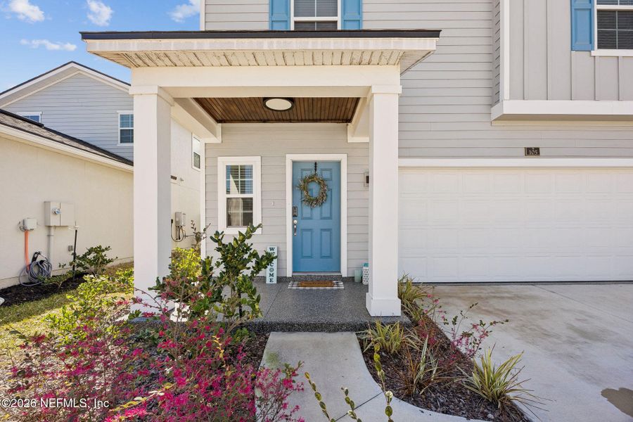 Exterior details and patio area of a home in Cordova Palms, St. Augustine (Image 3).