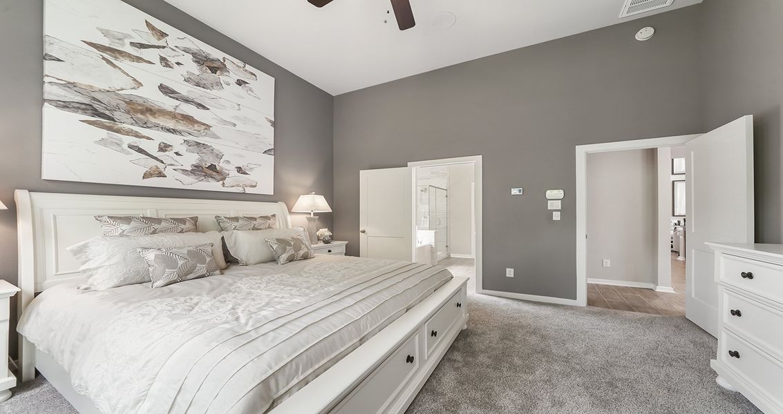 Furnished interior view inside a new home in Wood Leaf Reserve, Tomball (Image 18).