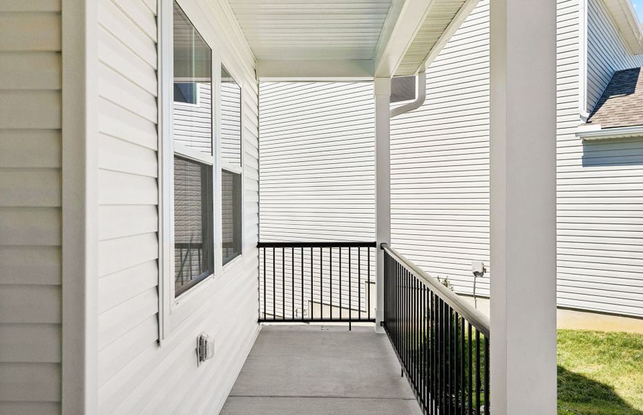Exterior details and patio area of a home in Highlands of Carter's Station, Columbia (Image 3). Exterior details and patio area of a home in Highlands of Carter's Station, Columbia (Image 3).