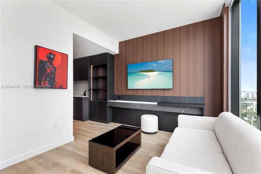 Furnished interior view inside a new home in , Miami (Image 16). Furnished interior view inside a new home in , Miami (Image 16).