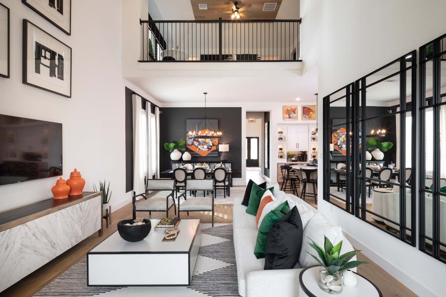 Representative Family Room - some options shown