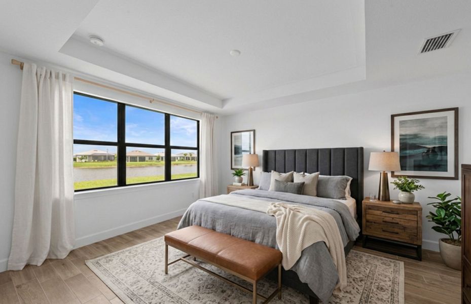Furnished interior view inside a new home in Del Webb Naples, Ave Maria (Image 8).