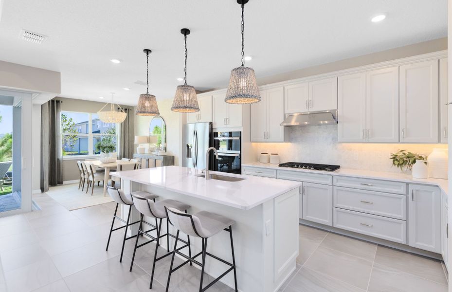 Representative furnished interior of a home built from the Concord by Pulte Homes in EverBe, Orlando (Image 10).