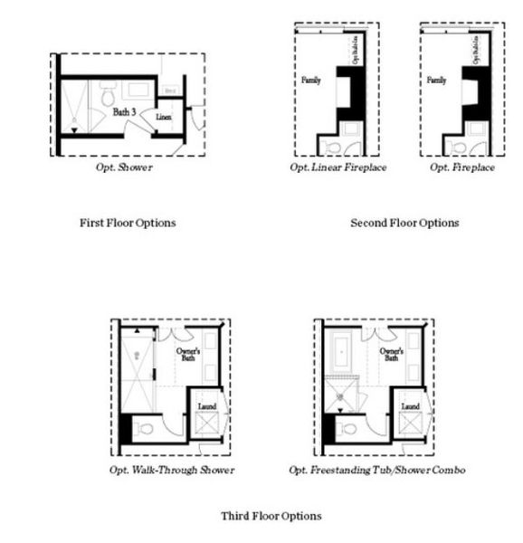 2D floor plan layout for the The Chamberlain by The Providence Group in Towns on Thompson, Alpharetta, GA (Image 22).