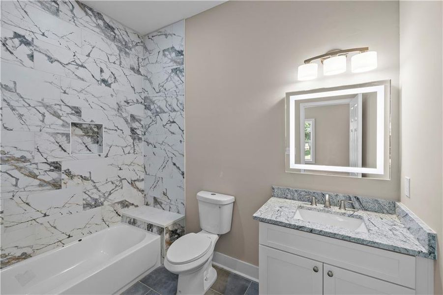 Furnished interior view inside a new home in , Atlanta (Image 10).