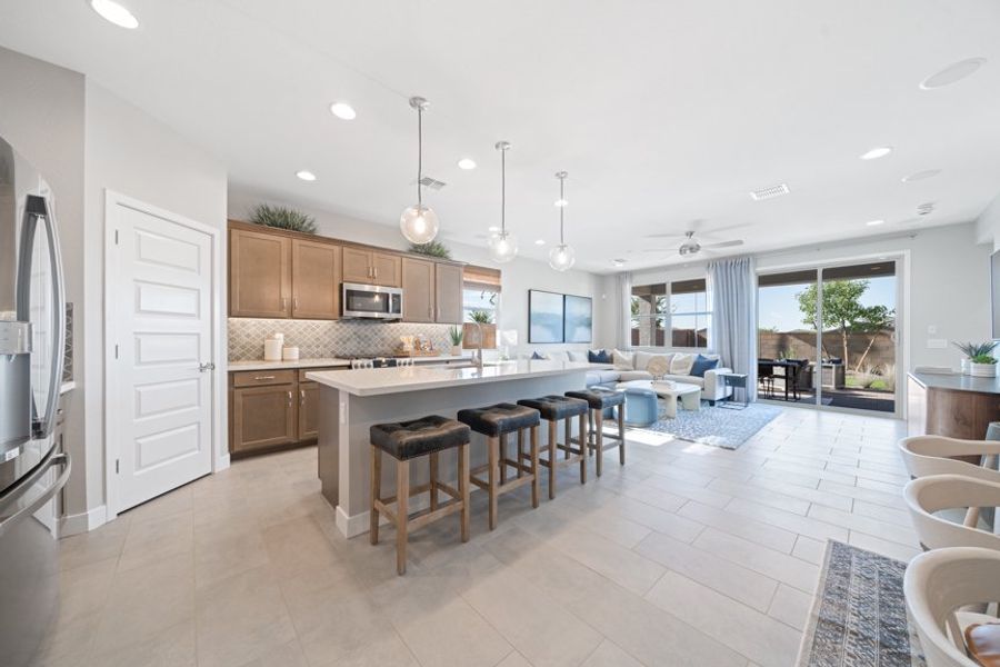 Furnished interior view inside a new home in Combs Ranch, San Tan Valley (Image 15).