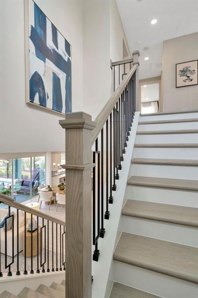 Furnished interior view inside a new home in Primrose at Longleaf, New Port Richey (Image 28).