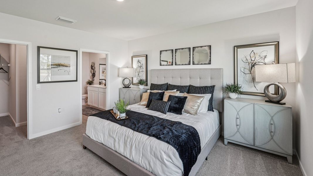 Furnished interior view inside a new home in Palmetto Landing at Babcock Ranch Express, Punta Gorda (Image 17).
