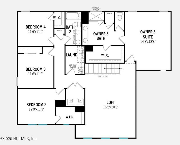 2D floor plan layout of this home in RiverTown, St. Johns, FL (Image 3). 2D floor plan layout of this home in RiverTown, St. Johns, FL (Image 3).