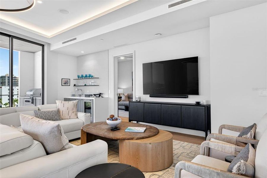 Furnished interior view inside a new home in , Longboat Key (Image 12). Furnished interior view inside a new home in , Longboat Key (Image 12).