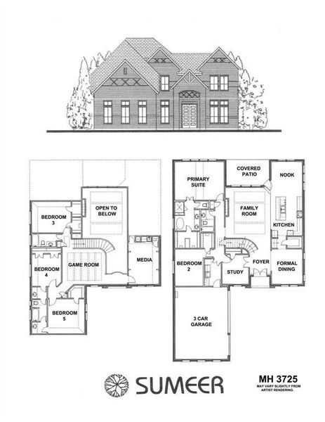 2D floor plan layout of this home in , Prosper, TX (Image 5). 2D floor plan layout of this home in , Prosper, TX (Image 5).