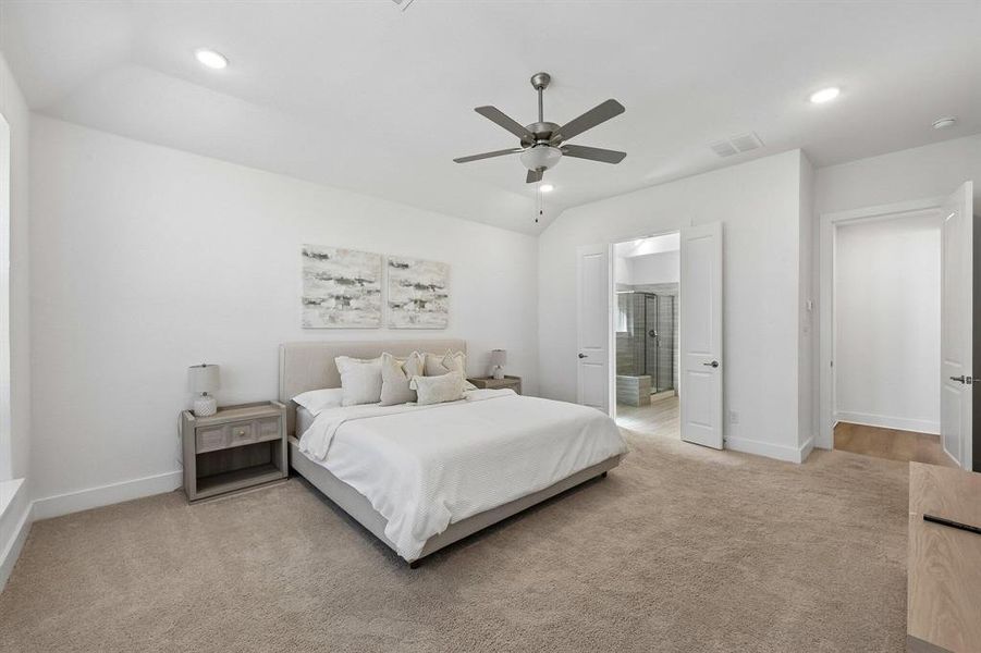 Furnished interior view inside a new home in Painted Tree, McKinney (Image 10).