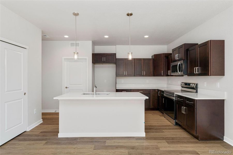 Furnished interior view inside a new home in The Courtyards at Lupton Village, Fort Lupton (Image 11).