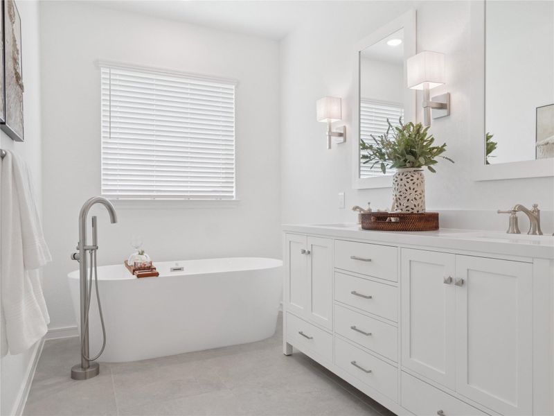 Lovely primary bath (*Photo not of actual home and used for illustration purposes only.)