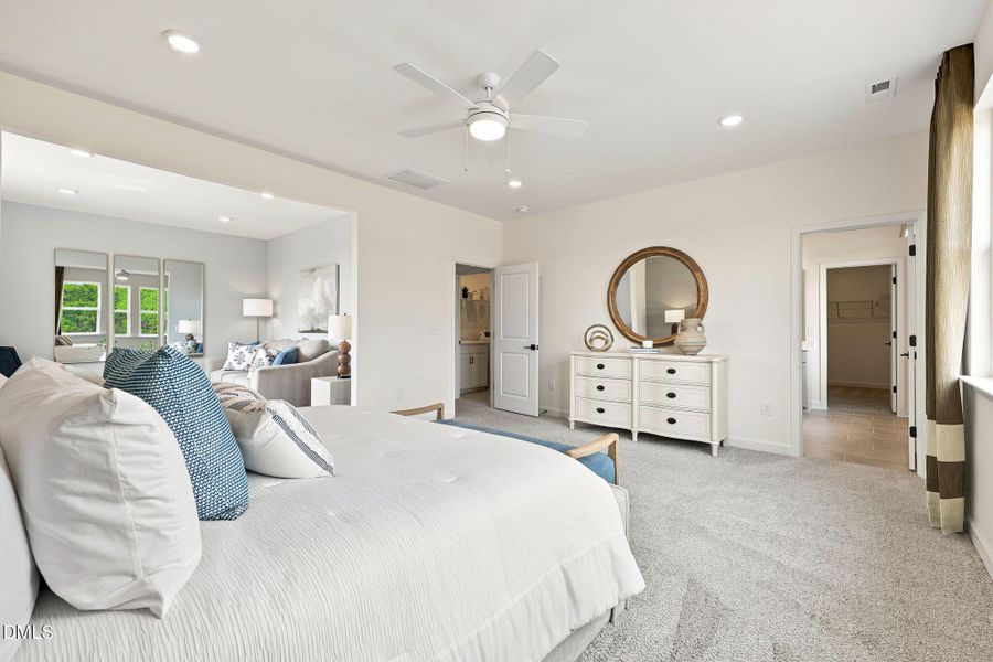 Furnished interior view inside a new home in Addison West, Holly Springs (Image 16). Furnished interior view inside a new home in Addison West, Holly Springs (Image 16).