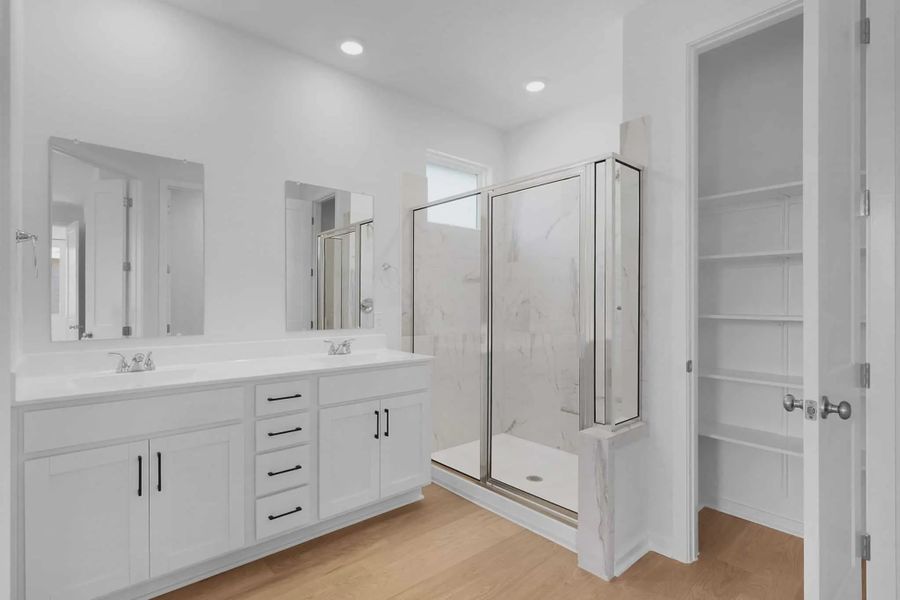 Representative furnished interior of a home built from the Aventura by Chesmar Homes in Bridgeland, Elgin (Image 4).