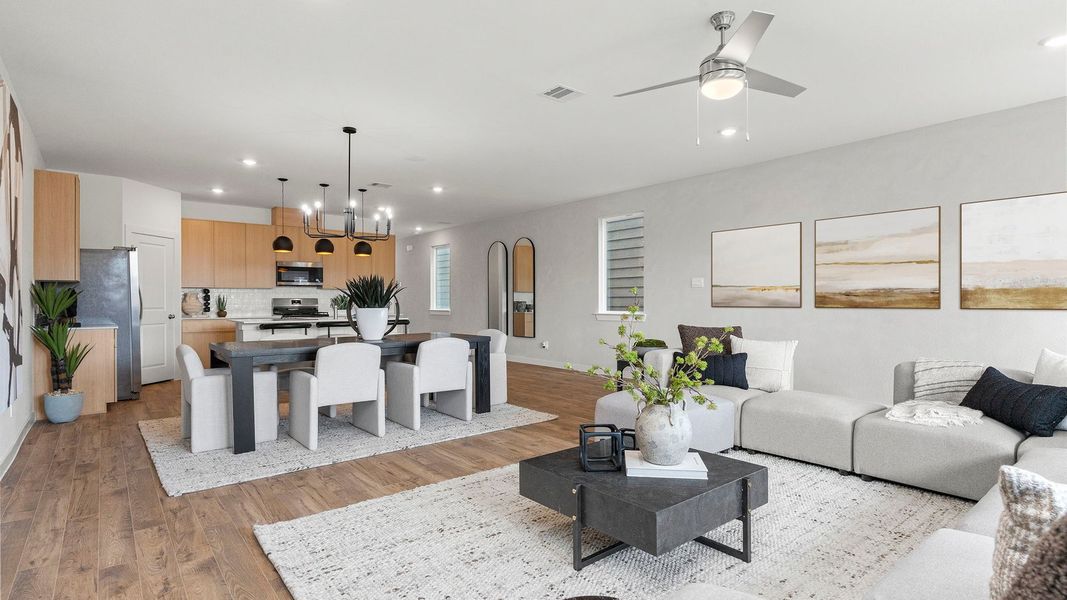 Furnished interior view inside a new home in Villarosa at Tamarron, Katy (Image 33).