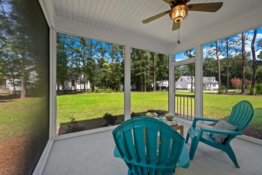 Exterior details and patio area of a home in , Johns Island (Image 28).