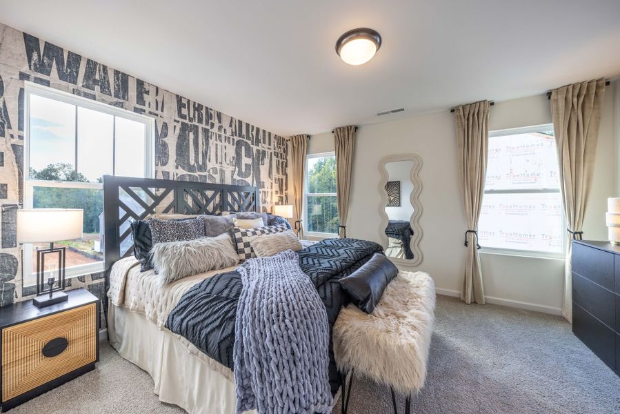 Representative furnished interior of a home built from the Myka TH by True Homes in Village at Reedy Creek Townhomes, Charlotte (Image 10).