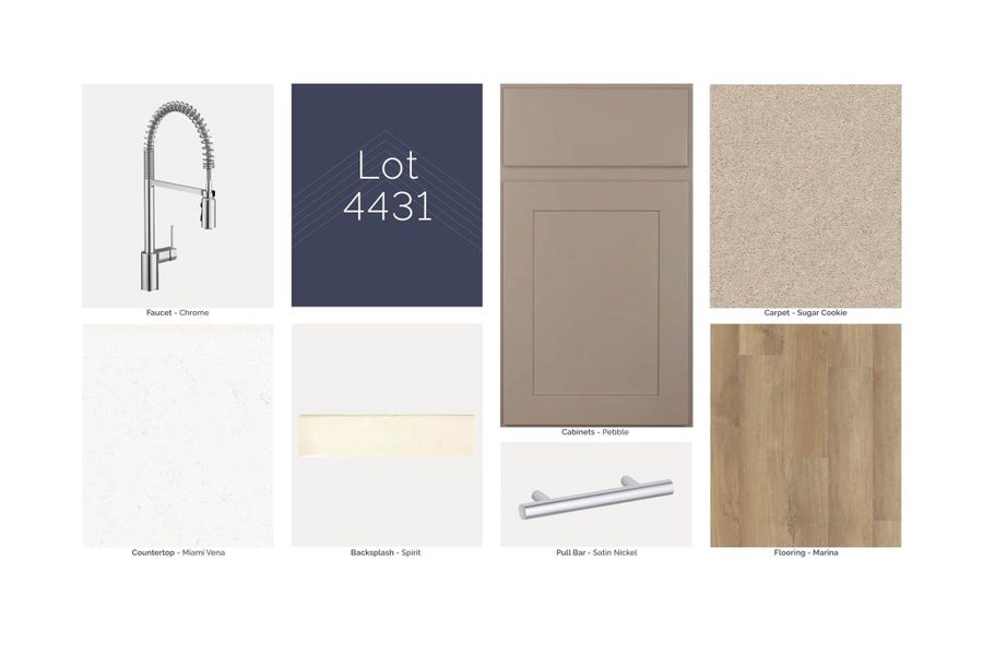 Sample of building materials used in homes in Sorella, Tomball (Image 5).