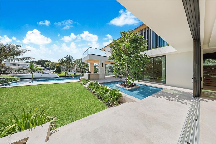 Exterior details and patio area of a home in , Miami (Image 18). Exterior details and patio area of a home in , Miami (Image 18).