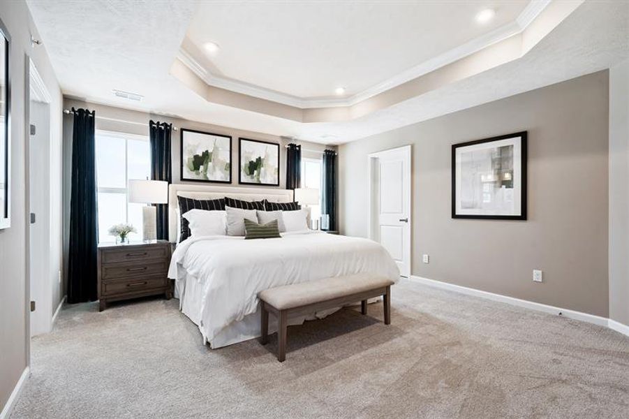 Furnished interior view inside a new home in Windsong Townhomes, Gallatin (Image 13).