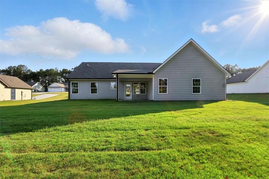 Front exterior of a new home in , Hartwell, GA, highlighting curb appeal (Image 15).