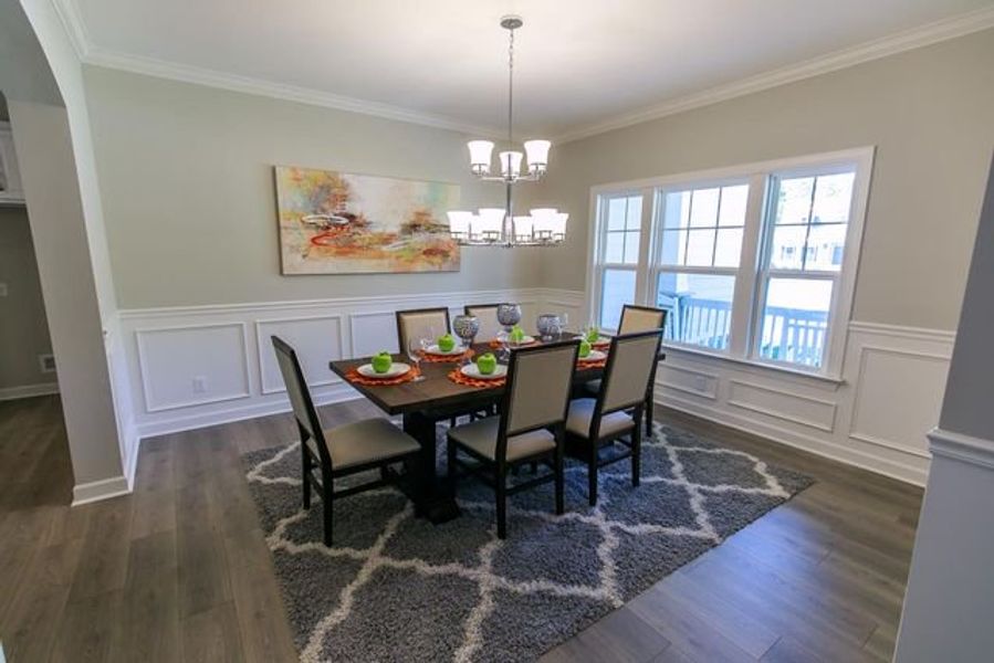 Representative furnished interior of a home built from the Langley by True Homes in Edgewater - Cottage Greens, Lancaster (Image 7).