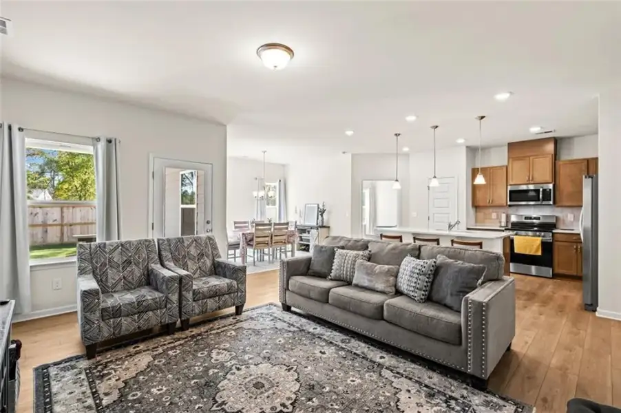 Furnished interior view inside a new home in Allen Manor, Hoschton (Image 18). Furnished interior view inside a new home in Allen Manor, Hoschton (Image 18).