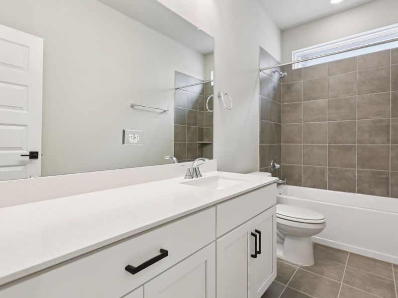 Furnished interior view inside a new home in Katy Grand Village - Luxe Series, Katy (Image 6).