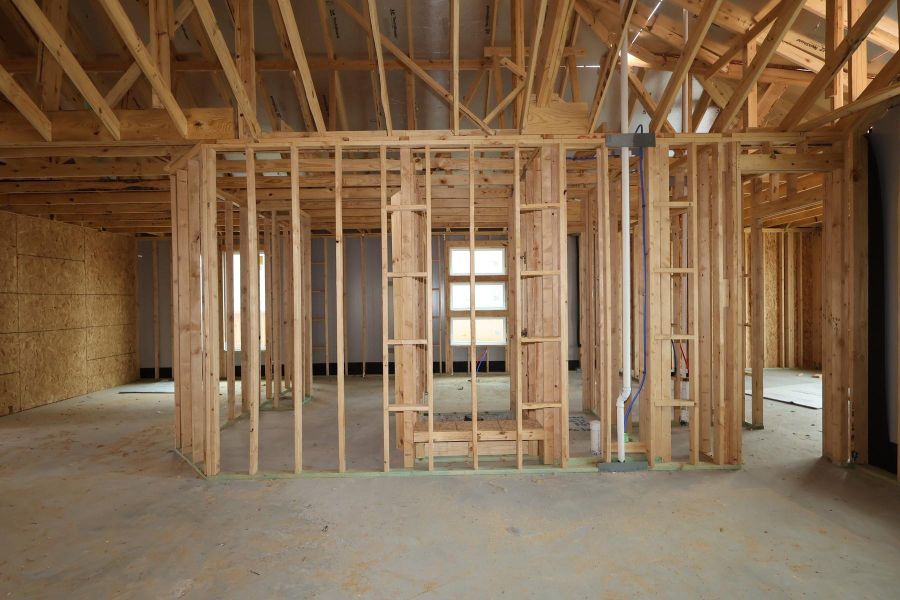 In-progress construction of a new home in Dunham Pointe, Cypress, TX (Image 13). In-progress construction of a new home in Dunham Pointe, Cypress, TX (Image 13).