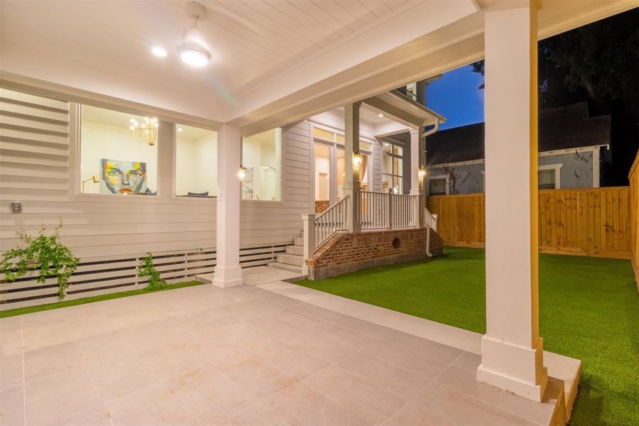 Designed for year-round enjoyment, the covered outdoor living space creates the ideal setting for entertaining, dining al fresco, or relaxing outdoors. Designed for year-round enjoyment, the covered outdoor living space creates the ideal setting for entertaining, dining al fresco, or relaxing outdoors.
