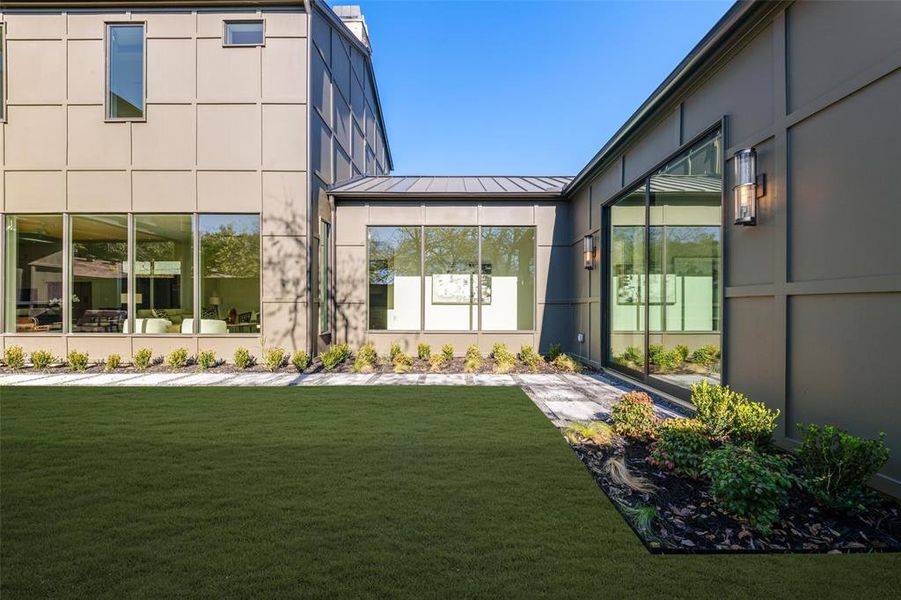 Exterior details and patio area of a home in , Dallas (Image 25). Exterior details and patio area of a home in , Dallas (Image 25).
