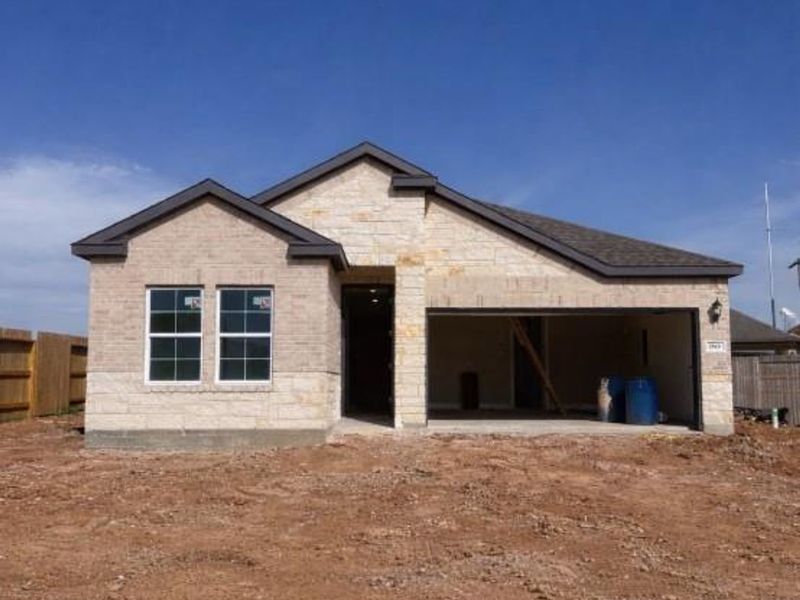 In-progress construction of a new home in Sunterra, Katy, TX (Image 4).