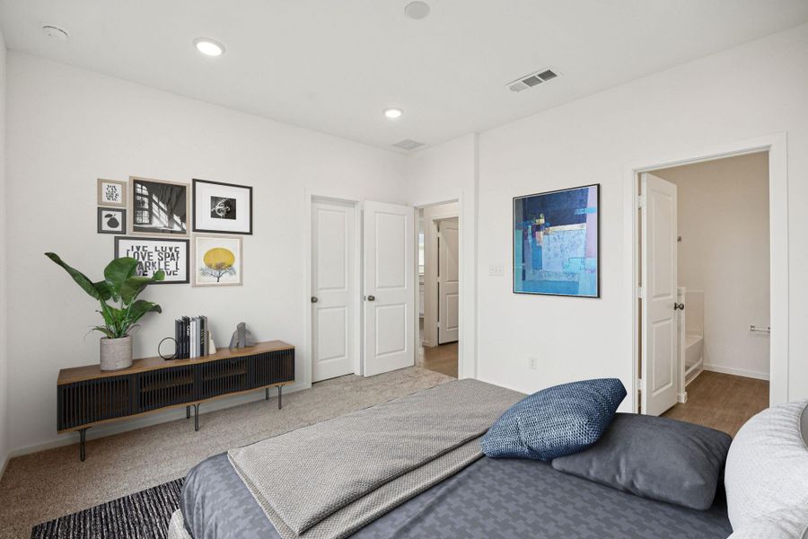 Furnished interior view inside a new home in Montgomery Bend, Montgomery (Image 12). Furnished interior view inside a new home in Montgomery Bend, Montgomery (Image 12).