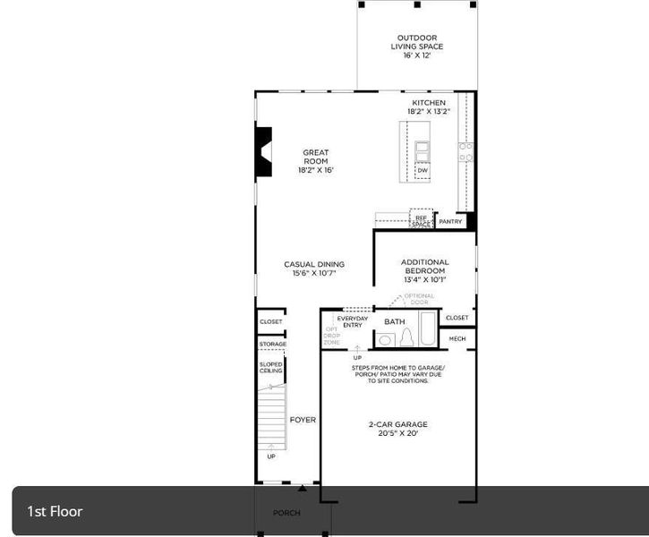 2D floor plan layout of this home in , Cumming, GA (Image 5).