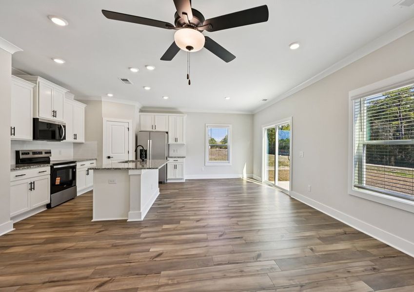 Enjoy tons of natural lighting throughout the living area.