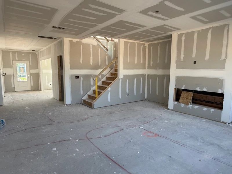 In-progress construction of a new home in The Point, Rolesville, NC (Image 10).